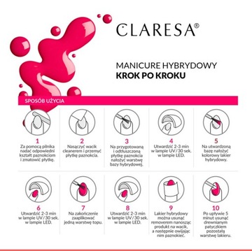 CLARESA FLUO NEON HYBRID ПОЛИРОВКА NEON ВЫБОР