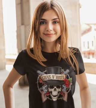 ЖЕНСКАЯ ФУТБОЛКА ДЛЯ ФАНАТЕЛЕЙ GUNS N' ROSES N ФУТБОЛКА