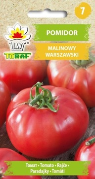 Pomidor Gruntowy Malinowy Warszawski Nasiona 0,5 g