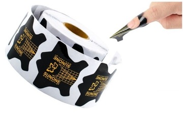 Szablony formy do paznokci Premium Black 300 szt.