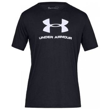 KOSZULKA UNDER ARMOUR SPORTSTYLE LOGO SS MEN BLACK 001 XL