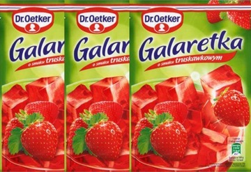 (x3) DR OETKER Galaretka Truskawkowa 72g
