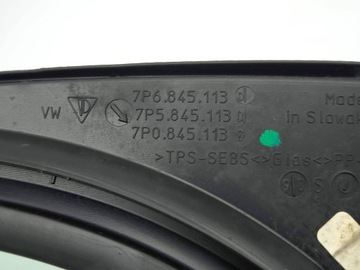 PORSCHE CAYENNE (92A) 2011 LEVÝ STRANA SKLO (OKNO) KAROSERIE DVEŘE PŘEDNÍCH