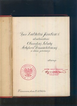 Marszałek Michał Rola-Żymierski; autograf; 11.09.1949