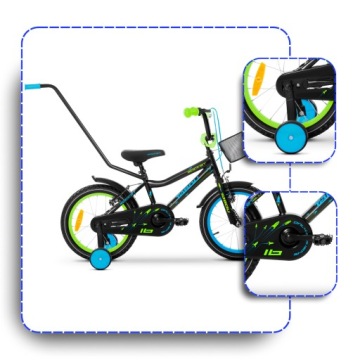 ДЕТСКИЙ ВЕЛОСИПЕД 18 ДЮЙМОВ TABOU ROCKET СВЕТ НАПРАВИТЕЛЬ ДЛЯ МАЛЬЧИКА