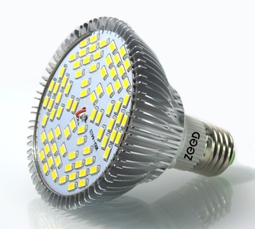 СВЕТОДИОДНАЯ ЛАМПА ДЛЯ РАСТЕНИЙ БЕЛАЯ ПОЛНЫЙ СПЕКТР 50ВТ