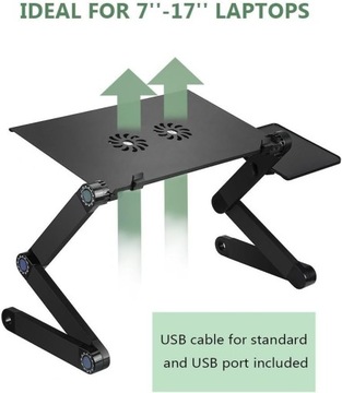 Stolik pod laptopa z regulacją wysokości