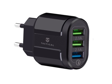 SZYBKA ŁADOWARKA SIECIOWA USB 3A QC 3.0 3xUSB