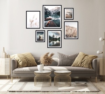 6x РАМКИ КАРТИН ПОСТЕРЫ БОХО РАМА ПАМПАС ЛОДКА