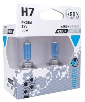 +90% ŚWIATŁA ŻARÓWKI VISION ARCTIC H7 12V 55W O0N0
