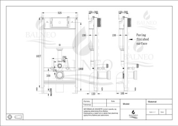 BALNEO FIX FRAME ST СТАНДАРТНЫЕ КАРКАСЫ ДЛЯ УНИТАЗОВ ВСТРОЕННОГО МОНТАЖА