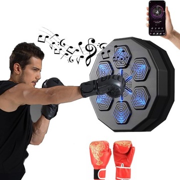 TRENAŻER BOKSERSKI DO MONTAŻU ŚCIANIE MUZYKA RGB