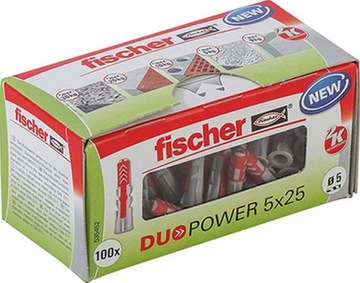 FISCHER DUOPOWER 5 X 25 LD KOŁEK ROZPOROWY 100 SZT