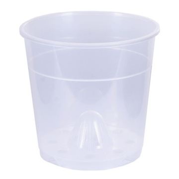 DONICZKA PRZEZROCZYSTA Transparentna ⌀ 12 cm WKŁAD do storczyka monstery