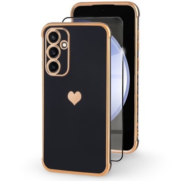 ETUI DO SAMSUNG GALAXY S23 FE SERDUSZKO CASE + SZKŁO HYBRYDOWE CERAMICZNE