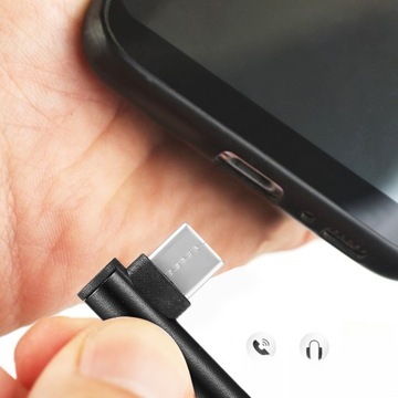 2 шт. АУДИАДАПТЕР TYPE-C НА 35 ММ, УГОЛ 90 ГРАДУСОВ