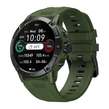 ZEBLAZE Ares 3 smartwatch 2023 męski sport zielony