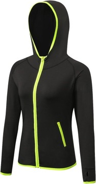 szybkoschnąca bluza z długim rękawem z zamkiem błyskawicznym, sportowa