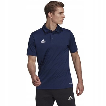 KOSZULKA MĘSKA ADIDAS SPORTOWA KLASYCZNA POLO NA CO DZIEŃ GRANATOWA XL