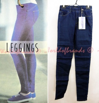 RESERVED Dżinsowe LEGGINSY rurki Spodnie JEANS 36