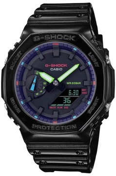 SPORTOWY ZEGAREK MĘSKI G-SHOCK GA-2100RGB-1A + BOX