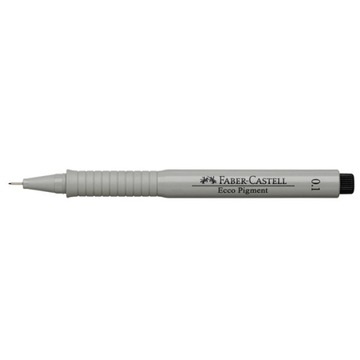 CIENKOPIS KREŚLARSKI 0,1mm FABER-CASTELL ECCO PIGMENT CZARNY