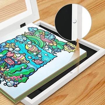 ХУДОЖЕСТВЕННАЯ РАМКА ДЛЯ КАРТИН ФОТО РИСУНКИ ДЕТСКИЕ РАБОТЫ КОНТЕЙНЕР А4