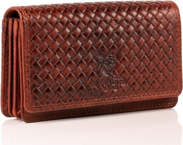 MATADOR Damski d?ugi portfel 3629, Caro br?zowy,