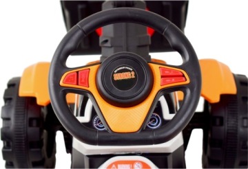 ТРАКТОР С ЭКСКАВАТОРОМ С ПИТАНИЕМ ОТ АККУМУЛЯТОРА 2x45 Вт СВЕТОДИОДНЫЙ ПУЛЬТ ДИСТАНЦИОННОГО УПРАВЛЕНИЯ