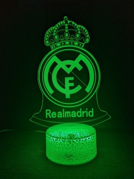 REAL MADRID 3D LED USB ночник + ПУЛЬТ ДУ