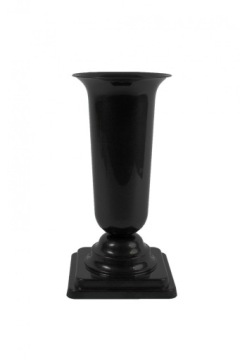 WAZON NA PODSTAWCE DAMA (4) CZARNY PLASTIKOWY 40 CM