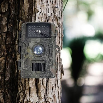 KAMERA LEŚNA FOTOPUŁAPKA 1080FHD IR 801 FULL HD Czujnik RUCHU Ukryta Kamera