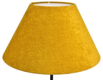 Abażur Do Lampy Klosz Stożek E27 MIODOWY - Żółty 25x50 H27 BOUCLE VENOSA