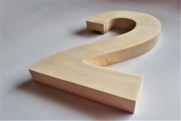 Деревянные цифры, деревянные цифры, 20 см, классика.