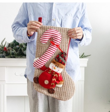 Ozdoby świąteczne Skarpety świąteczne Torebki na prezenty