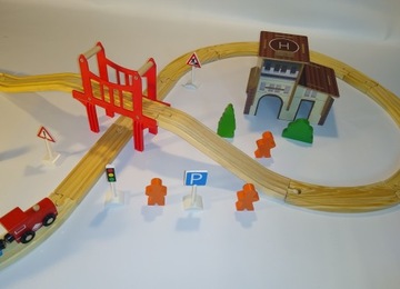 ДЕРЕВЯННЫЙ ПРИЦЕП ВИАДУКТ + аксессуары