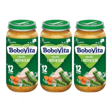 Bobovita Obiadek Risotto z indykiem 3 x 250g