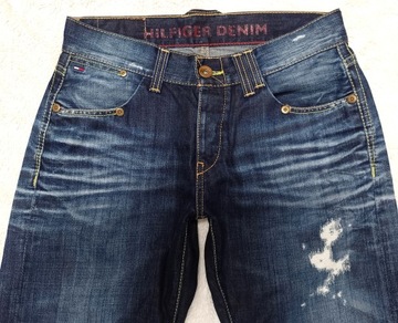 spodnie jeans męskie TOMMY HILFIGER ROGAR 31/32 granatowe