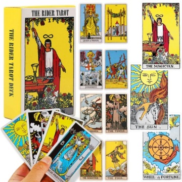 KARTY DO TAROTA ZESTAW 78SZT KART KLASYCZNYCH THE RIDER TAROT WRÓŻBY