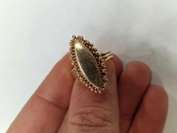 Złoty pierścionek damski/ Radzieckie 583/ 7.43 gram/ R14/ Lite złoto