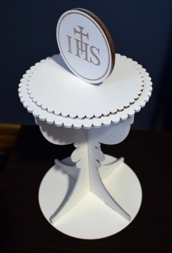 Украшение для причастия, чаша для причастия 30 см, белая.