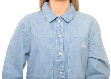 LEE koszula JEANS blue WORKWEAR OVERSHIRT_S W36