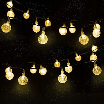 ГИРЛАНДЫ СОЛНЕЧНЫЕ САДОВЫЕ ФОНАРИ LED ШАРЫ 5М