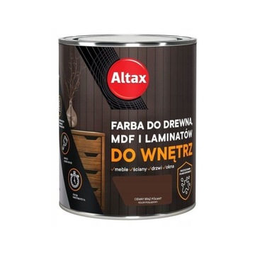 ALTAX Farba do drewna MDF laminatów 0,75L c. brąz