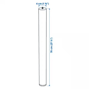 ИКЕА АДИЛС регулируемые ножки 4 шт. Стол письменный стол БЕЛЫЙ