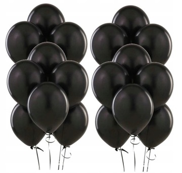 Balony lateksowe czarne 20 szt urodziny 5 cali sylwester do girland 12 cm