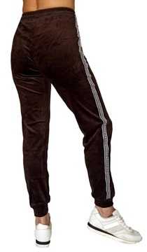 ЖЕНСКИЕ БАРХАТНЫЕ СПОРТИВНЫЕ БРЮКИ С ЛАМПАМИ *S/M*
