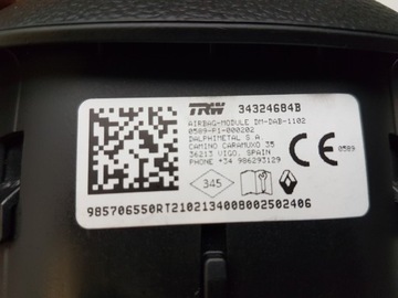 AIRBAG ULOŽENÍ ŘIDIČE RENAULT CAPTUR II 19-