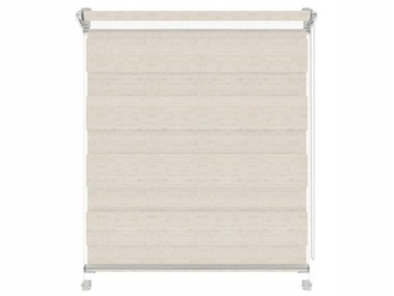 Roleta Dzień i Noc biały mechanizm Cream 34x150
