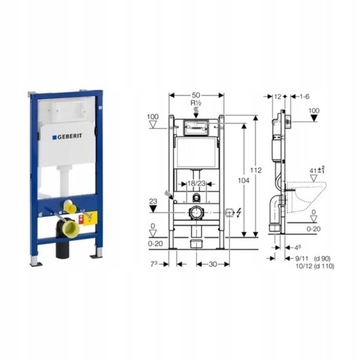 КНОПКА ДЛЯ БИДЕ БЕЗОБОРОТКА GEBERIT FRAME